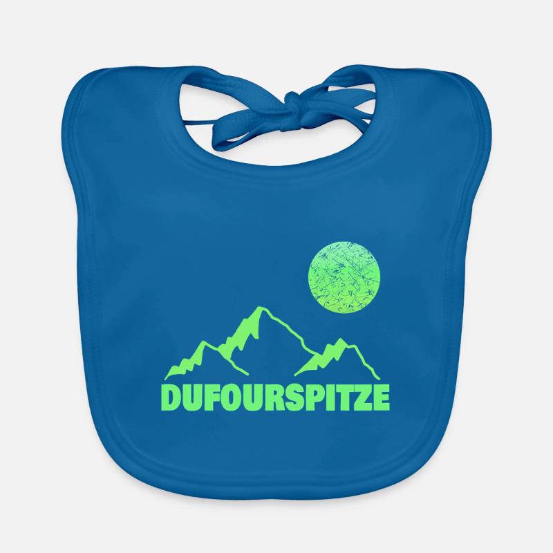 dufourspitze als Klettern Baby Bio-Lätzchen