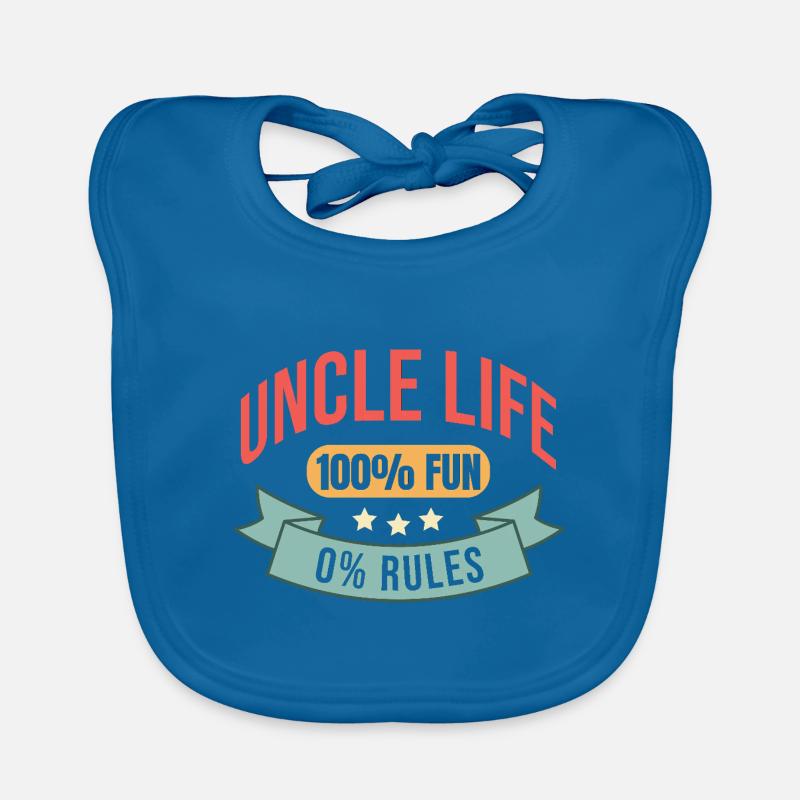 Uncle Life Bester Onkel Lustiges Geschenk Spruch Baby Bio-Lätzchen