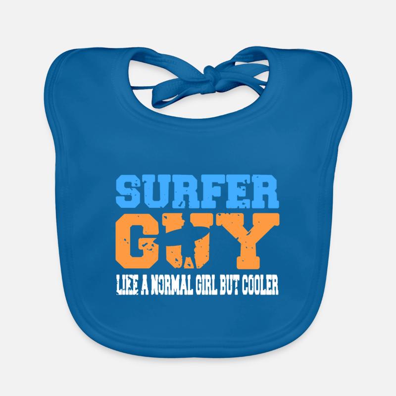 Surfeur guy comme un gars normal mais plus cool présent Bavoir bio Bébé