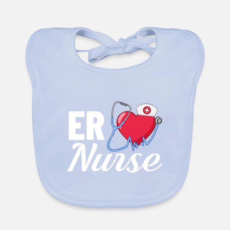 Notaufnahme Notfall Krankenschwester Erste Hilfe Baby Bio-Lätzchen