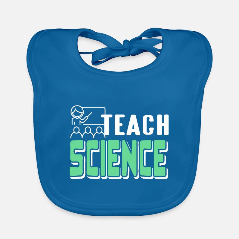 Enseigner la science rétro Science Teacher Designs Bavoir bio Bébé