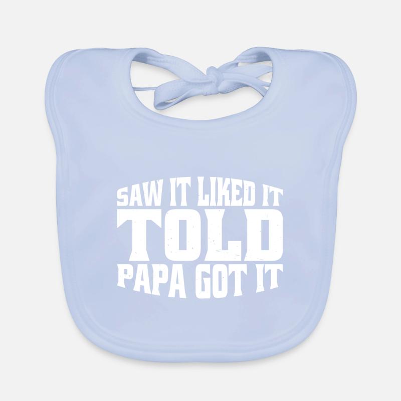 Saw It Liked It Told Papa Got It 15 Baby Bio-Lätzchen