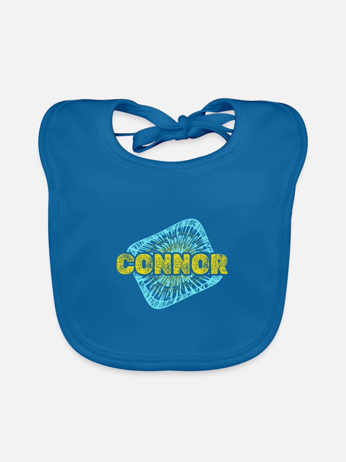 Freizeit Connor - Baby Bio-Lätzchen - Pfauenblau - Vorne