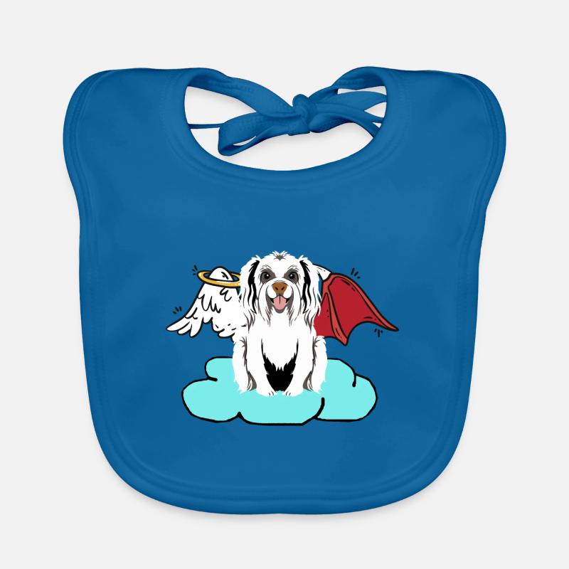 Céleste Satan Chien Hells Chien Diable Ange Bavoir bio Bébé