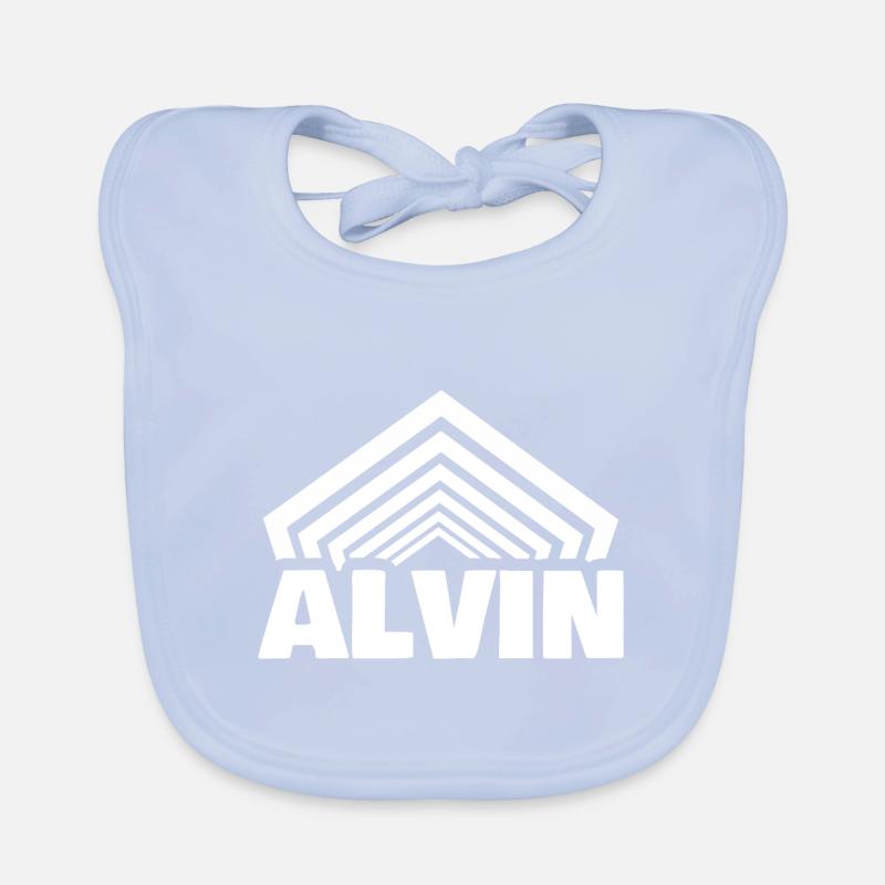 First name Alvin Organic Baby Bibs