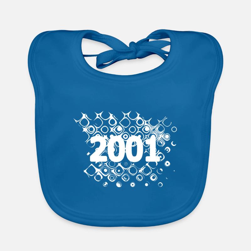 2001 2001 - Bavoir bio Bébé - bleu paon