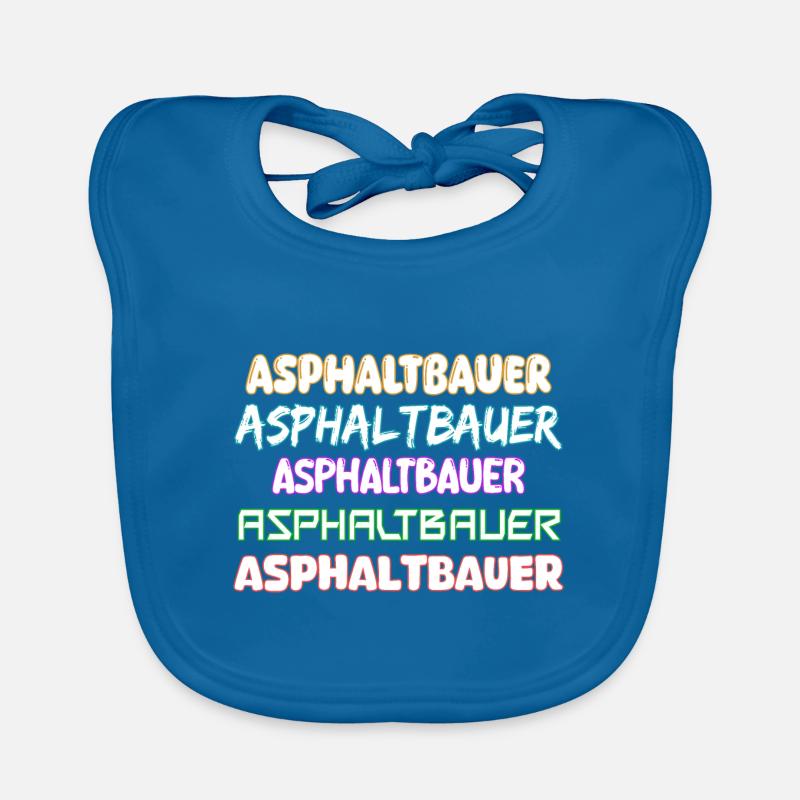 Asphalt builder as a job Organic Baby Bibs