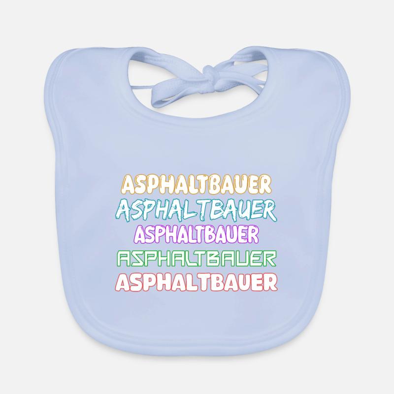 Asphalt builder as a job Organic Baby Bibs