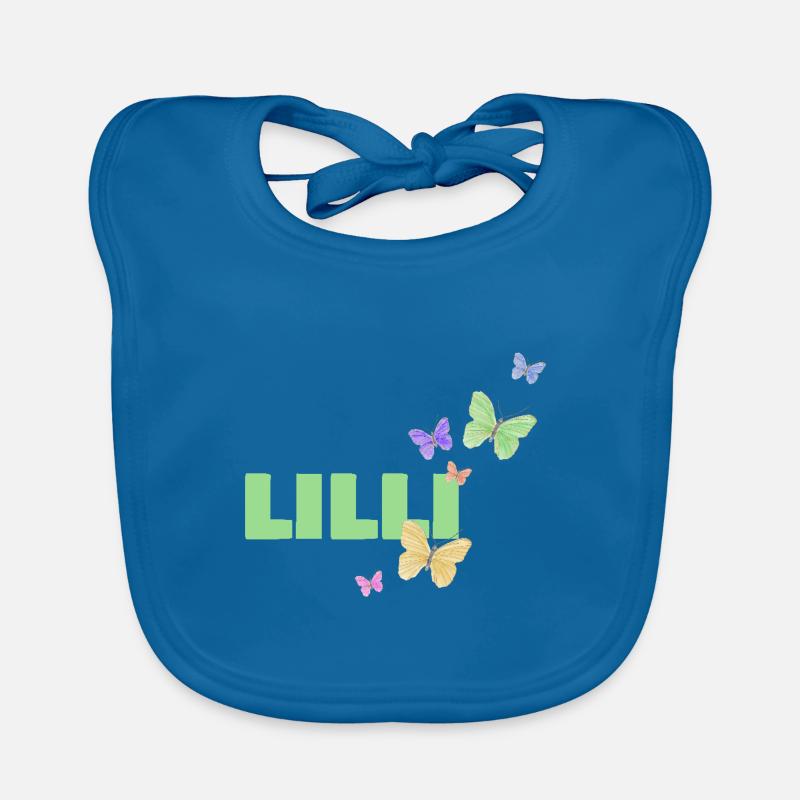 Lilli - Baby Bio-Lätzchen - Pfauenblau