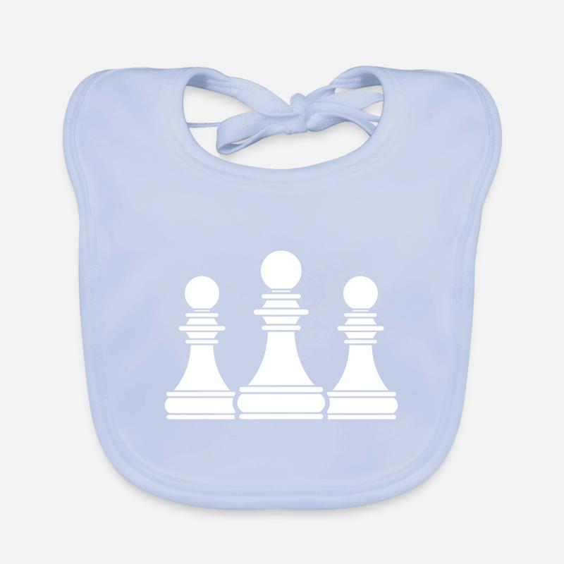 Échecs Bavoir bio Bébé