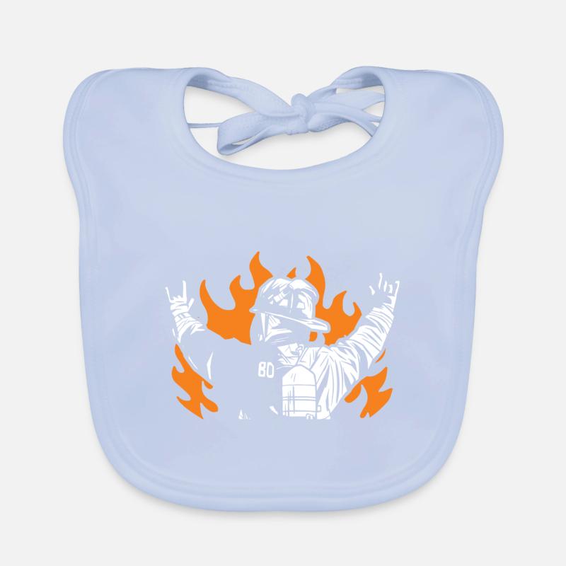 Feuerwehr Baby Bio-Lätzchen
