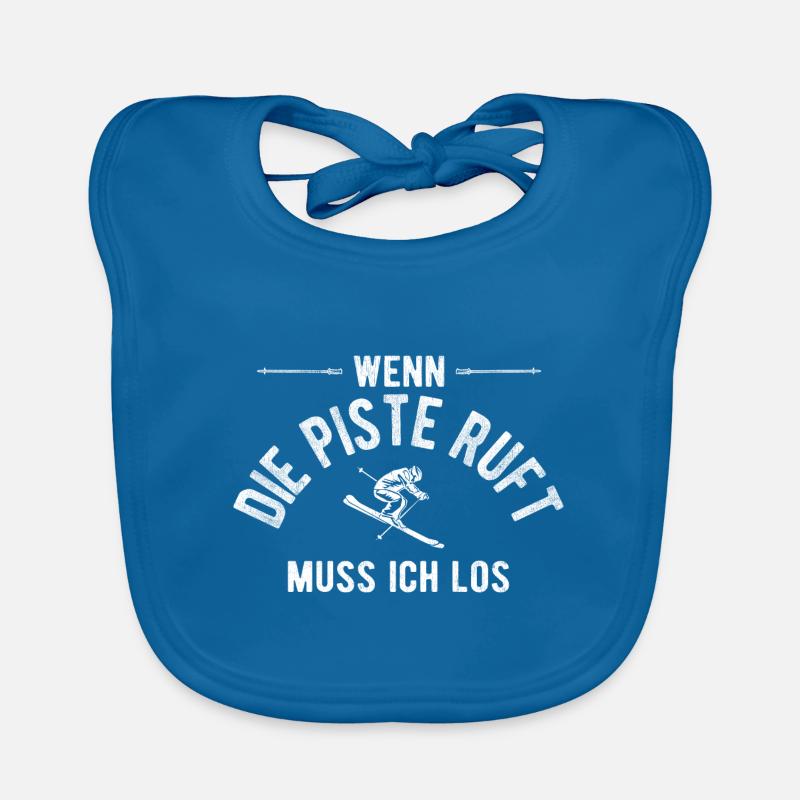 Ski Skiing Gift Baby Bio-Lätzchen