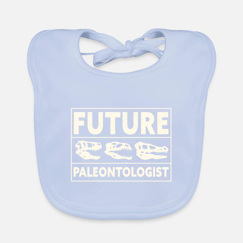 Future Paleontologist Dinosaur Bone Organic Baby Bibs