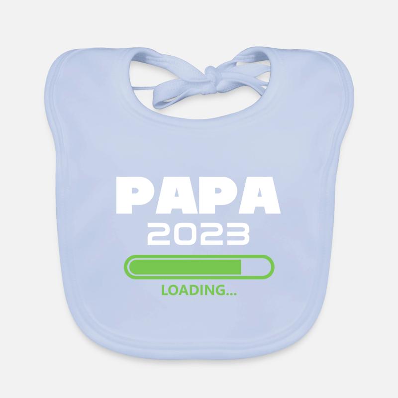 Papa 2023 Loading future dad 2023 Organic Baby Bibs