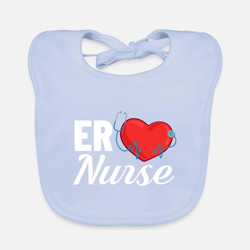 Notaufnahme Notfall Krankenschwester Erste Hilfe Baby Bio-Lätzchen