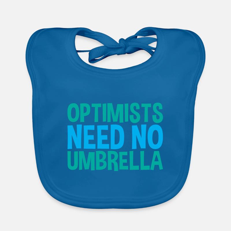 Optimists Need No Umbrella Organic Baby Bibs