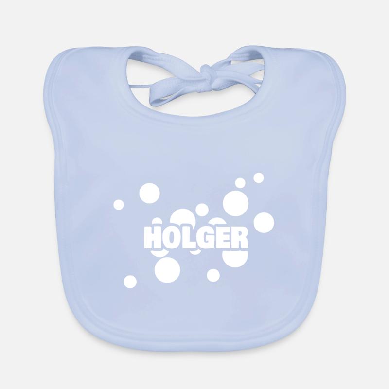 Holger as a first name Organic Baby Bibs