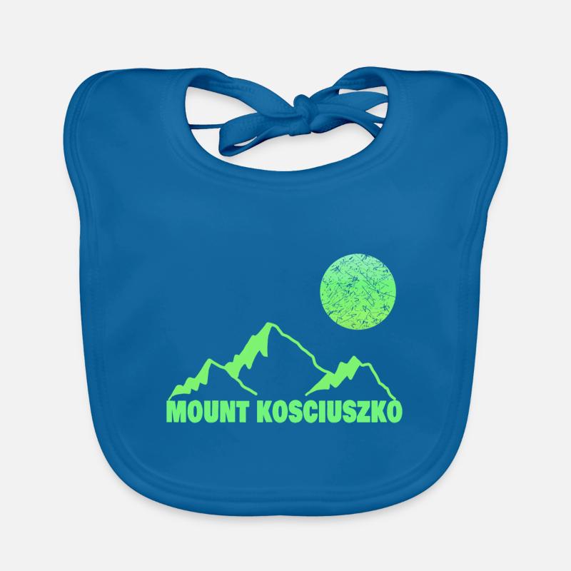 kosciuszko as climbing Organic Baby Bibs