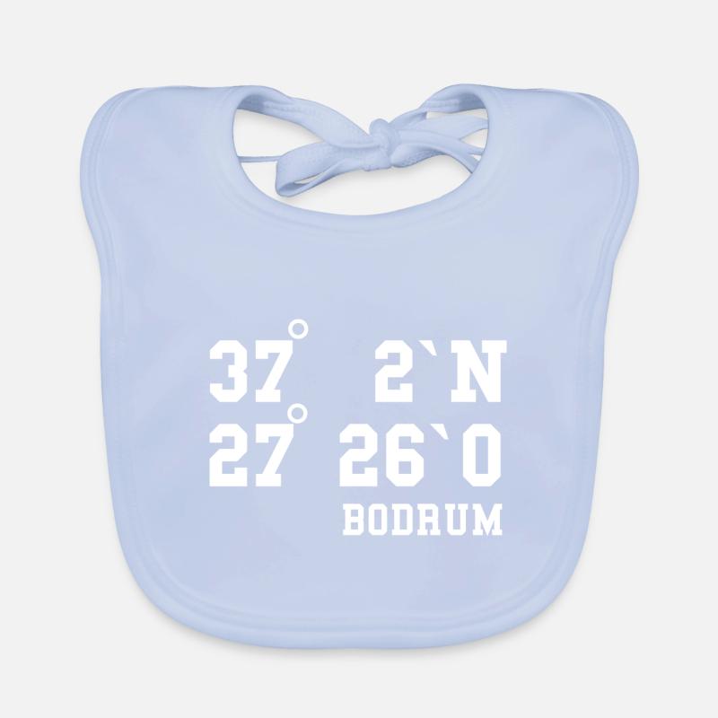 Bodrum Coordinates Turkey Vacation Idea Organic Baby Bibs
