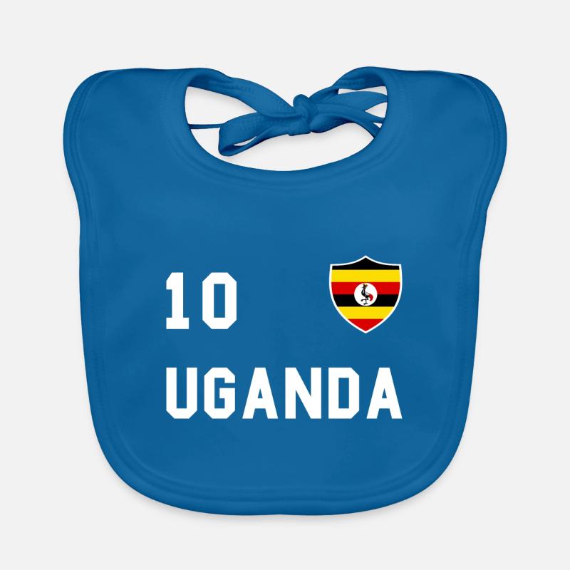 Drapeau de l'Ouganda, cadeau Bavoir bio Bébé