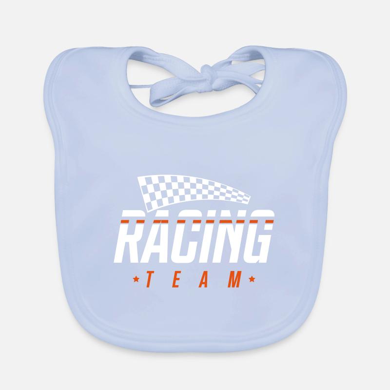 racing team drapeau Bavoir bio Bébé