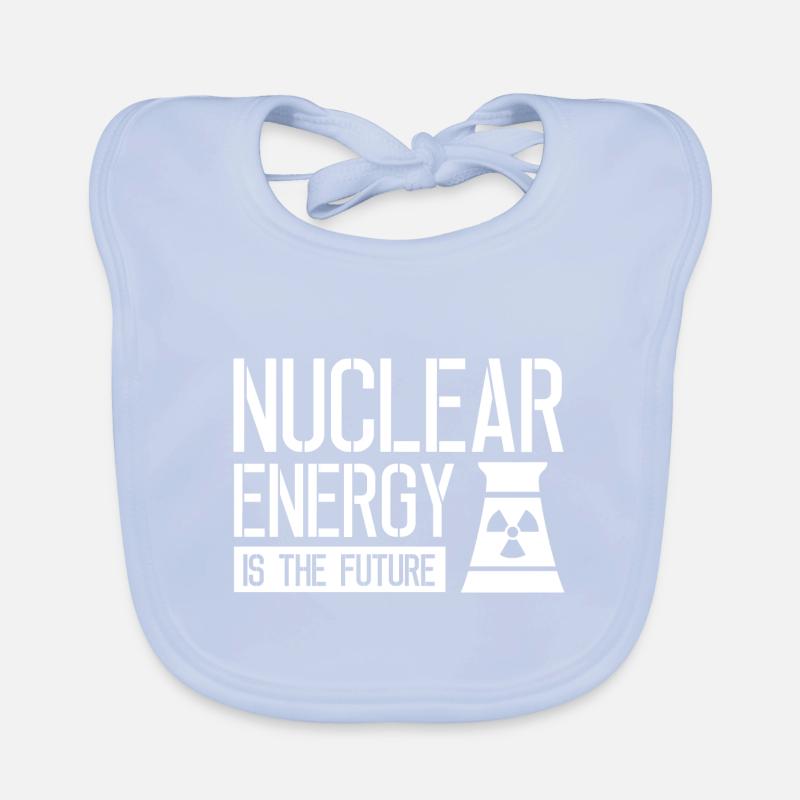 Kernkraft ist die Zukunft Atom Nuklear Atomkraft Baby Bio-Lätzchen