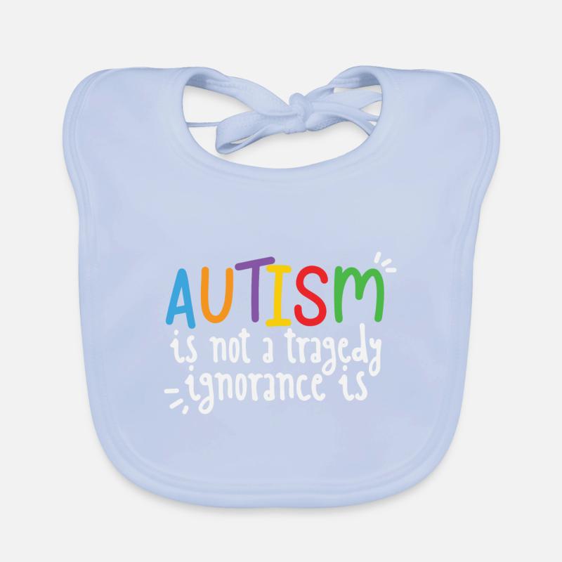 Mois de la sensibilisation à l’autisme Bavoir bio Bébé