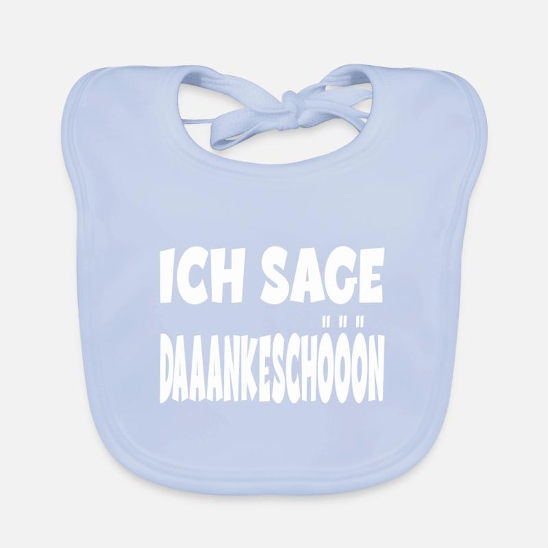 Ich sage Dankeschön für einen Kollege oder Baby Bio-Lätzchen