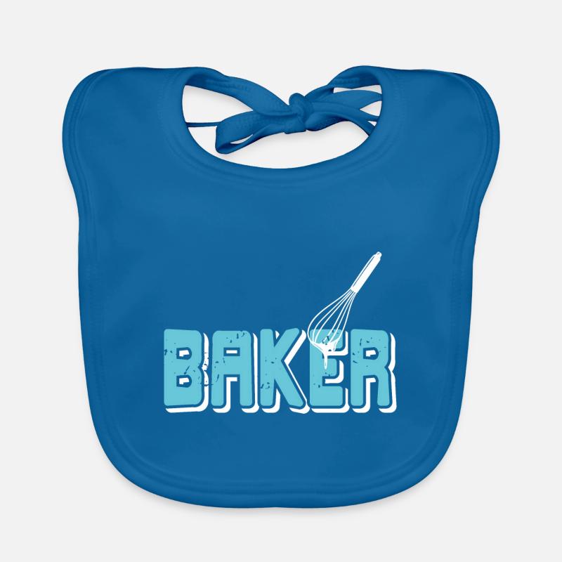 T-shirt rétro BAKER Cool Baking Baker Designs Bavoir bio Bébé