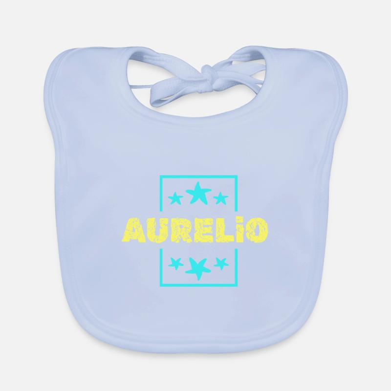 First name Aurelio Organic Baby Bibs