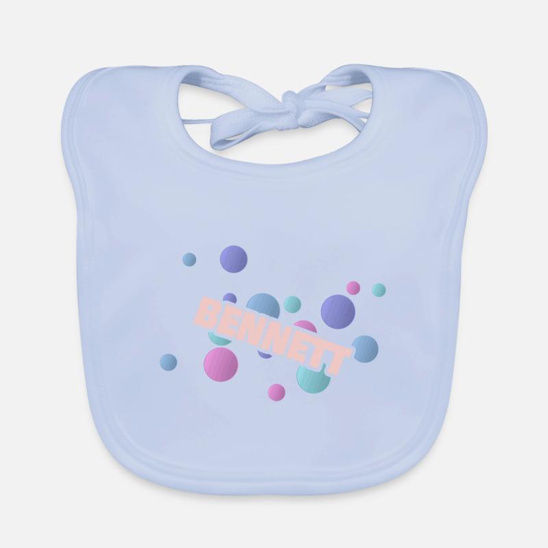 Gift for Bennett Bennett First name Organic Baby Bibs