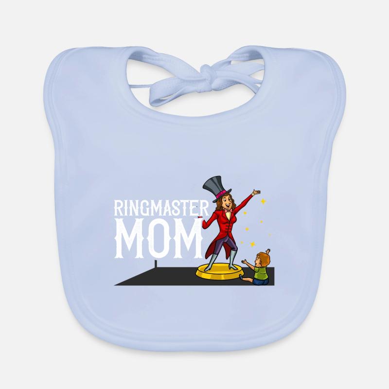 Circus Birthday Party Mama Theme Ringmaster Organic Baby Bibs