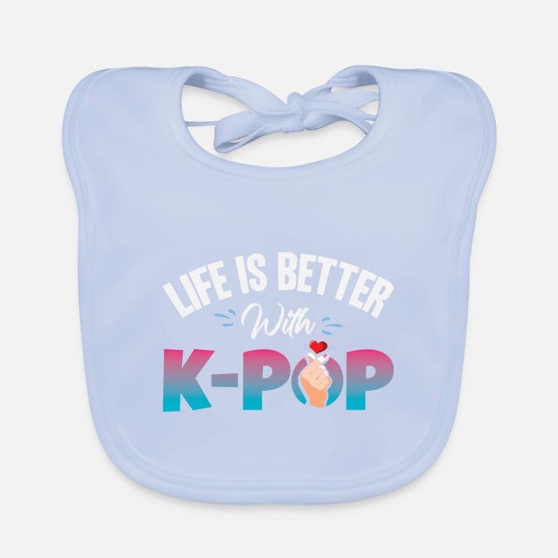 K-Pop Lover Musique sud-coréenne Bavoir bio Bébé