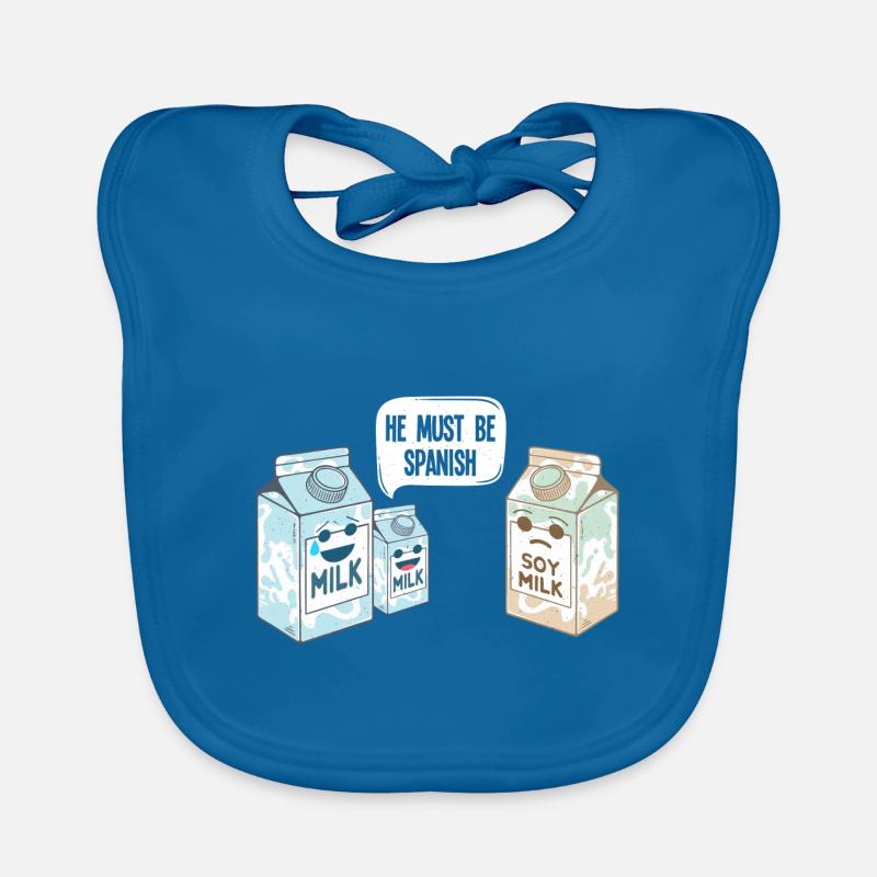 Sojamilch - Soy Milk spanisch Baby Bio-Lätzchen