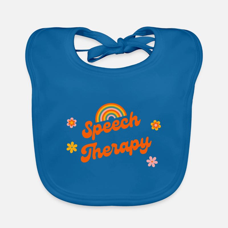 Speech Therapy Rainbow Pathologist Organic Baby Bibs