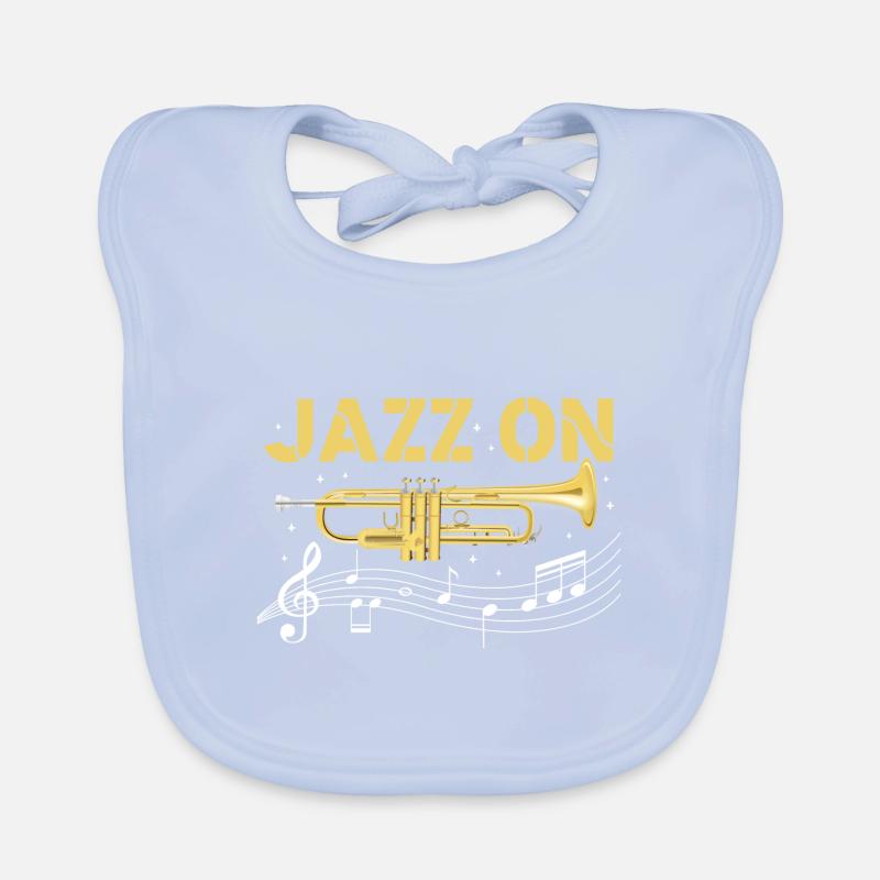 Jazz sur Bavoir bio Bébé