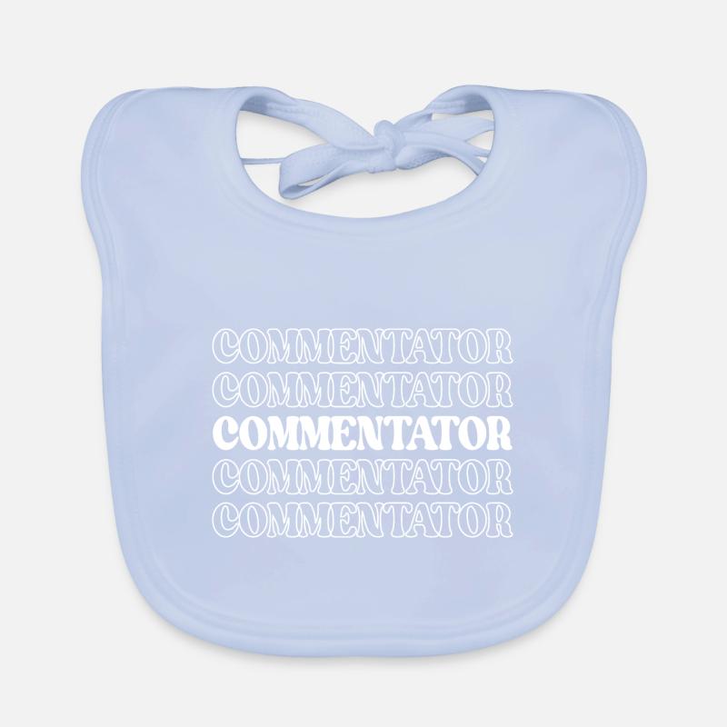 Commentator Broadcaster Announcer Broadcaster Organic Baby Bibs