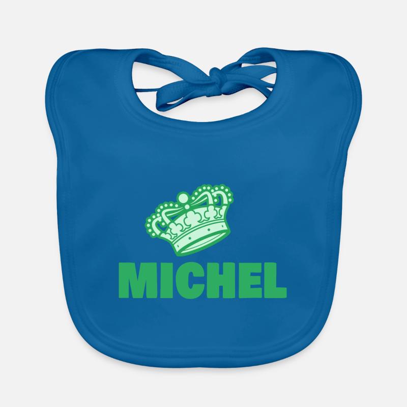 First name Michel Organic Baby Bibs