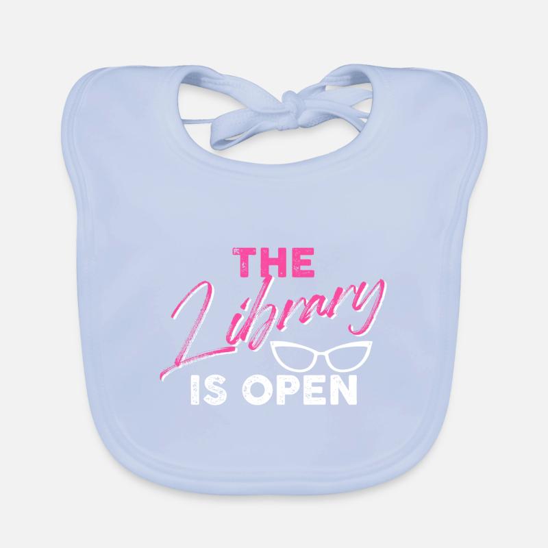 The library is open Baby Bio-Lätzchen