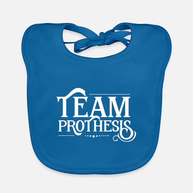 Prothesenträger Prothese Prothesen Bionik - Baby Bio-Lätzchen - Pfauenblau