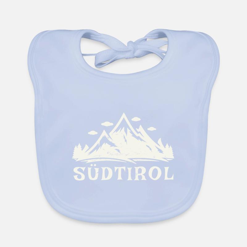 Südtirol, Berge, Heimat, Dolomiten Geschenkidee Baby Bio-Lätzchen