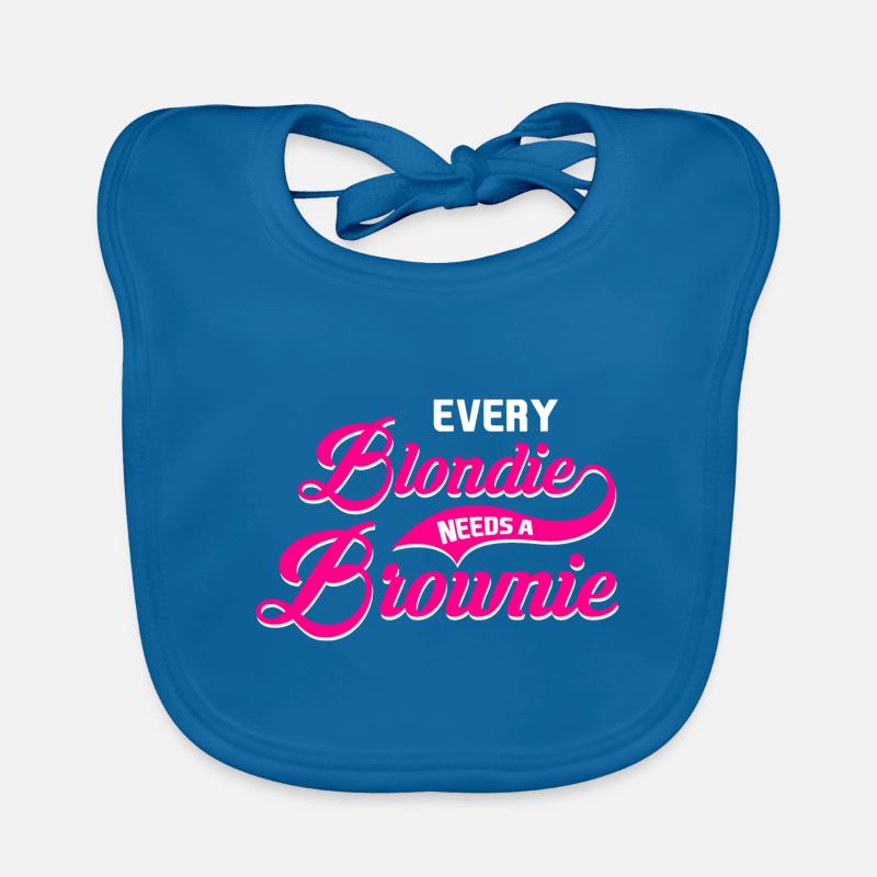 Every Blondie needs a Brownie Tussi Girly Partner Organic Baby Bibs