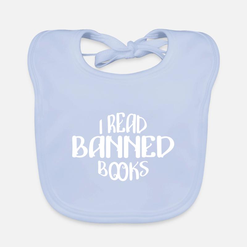 I Read Banned Books 32 Baby Bio-Lätzchen