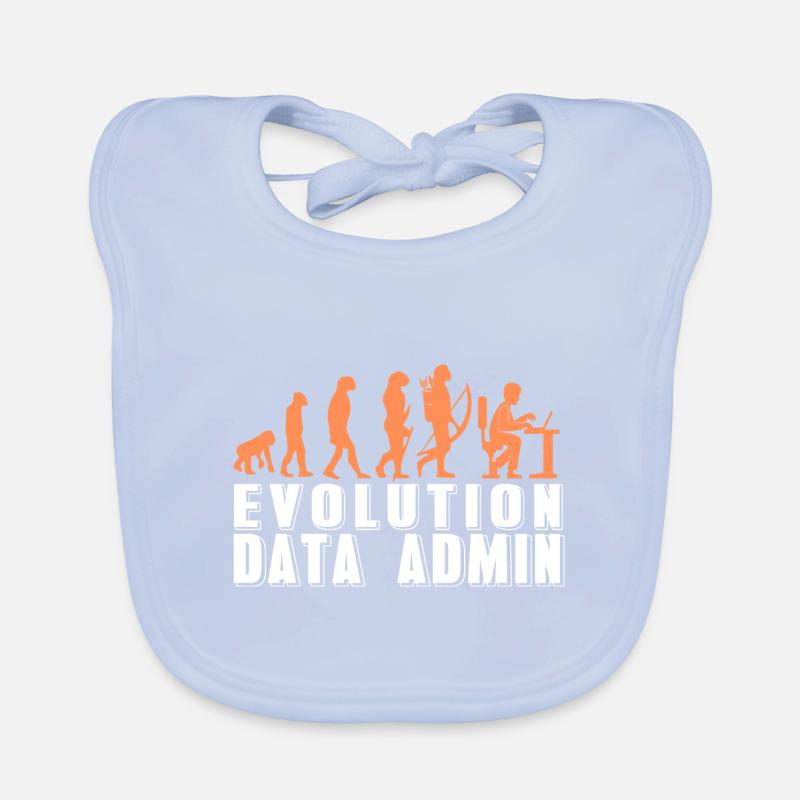 Évolution rétro drôle d’un t-shirt DATA Admin Bavoir bio Bébé