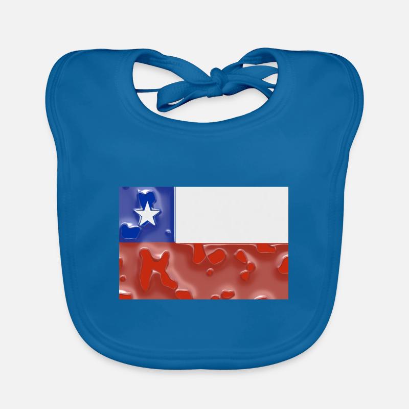 Chili - Bavoir bio Bébé - bleu paon