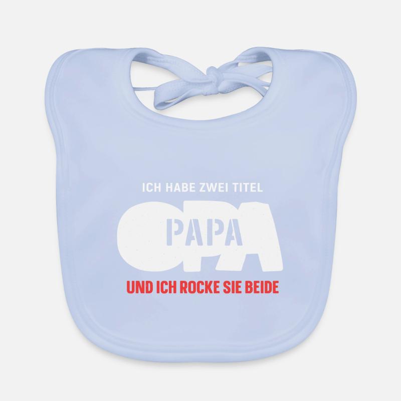Bester Opa & Papa Baby Bio-Lätzchen