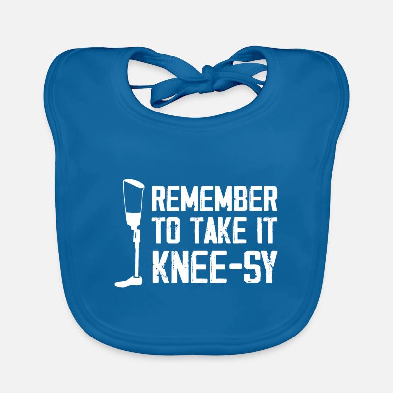 Remember to take it kneesy Design Organic Baby Bibs