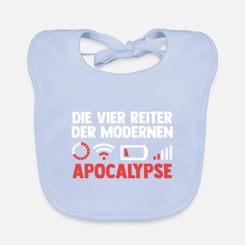 Die vier Reiter der modernen Apocalypse Baby Bio-Lätzchen