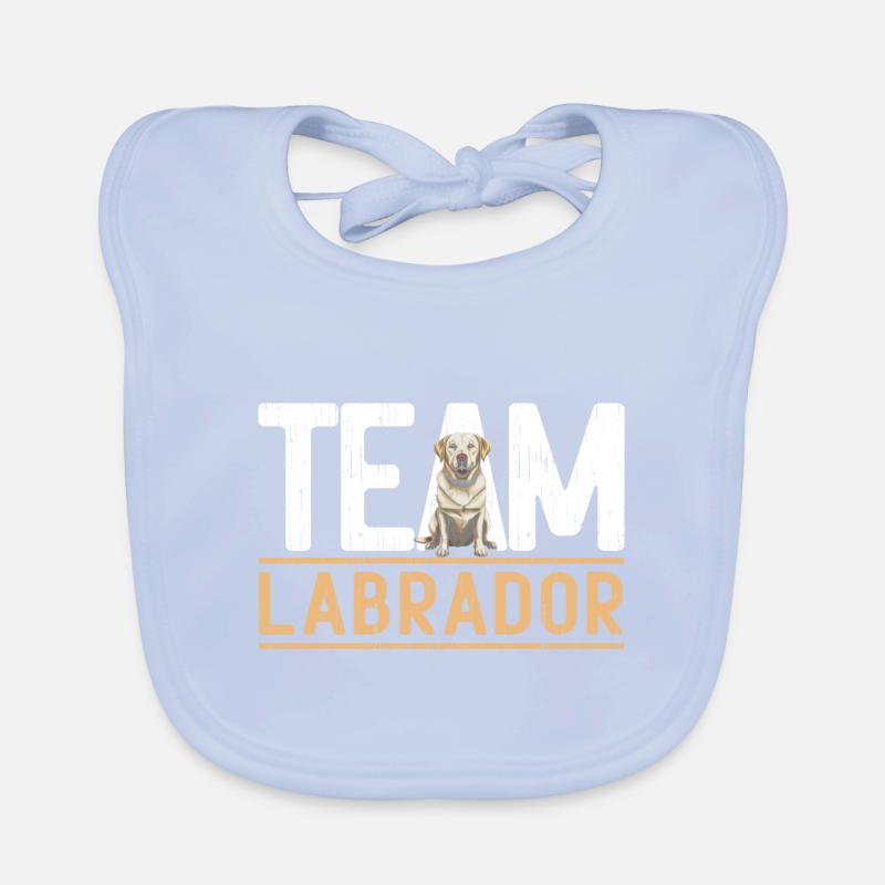 Équipe Labrador Équipe chien Labrador Motif Bavoir bio Bébé