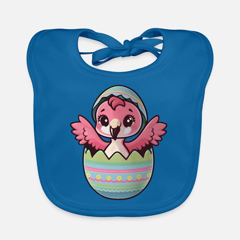 Éclosion d’oiseau de Pâques Joyeuses Pâques Bavoir bio Bébé